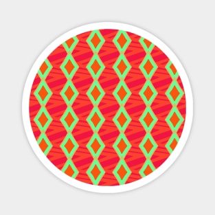 rhombus retro style pattern Magnet